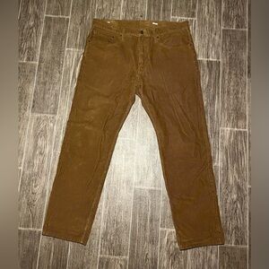 Levi’s 502 Corduroy Tapered Fit Pants Brown Mens Size 36x32 Stretch